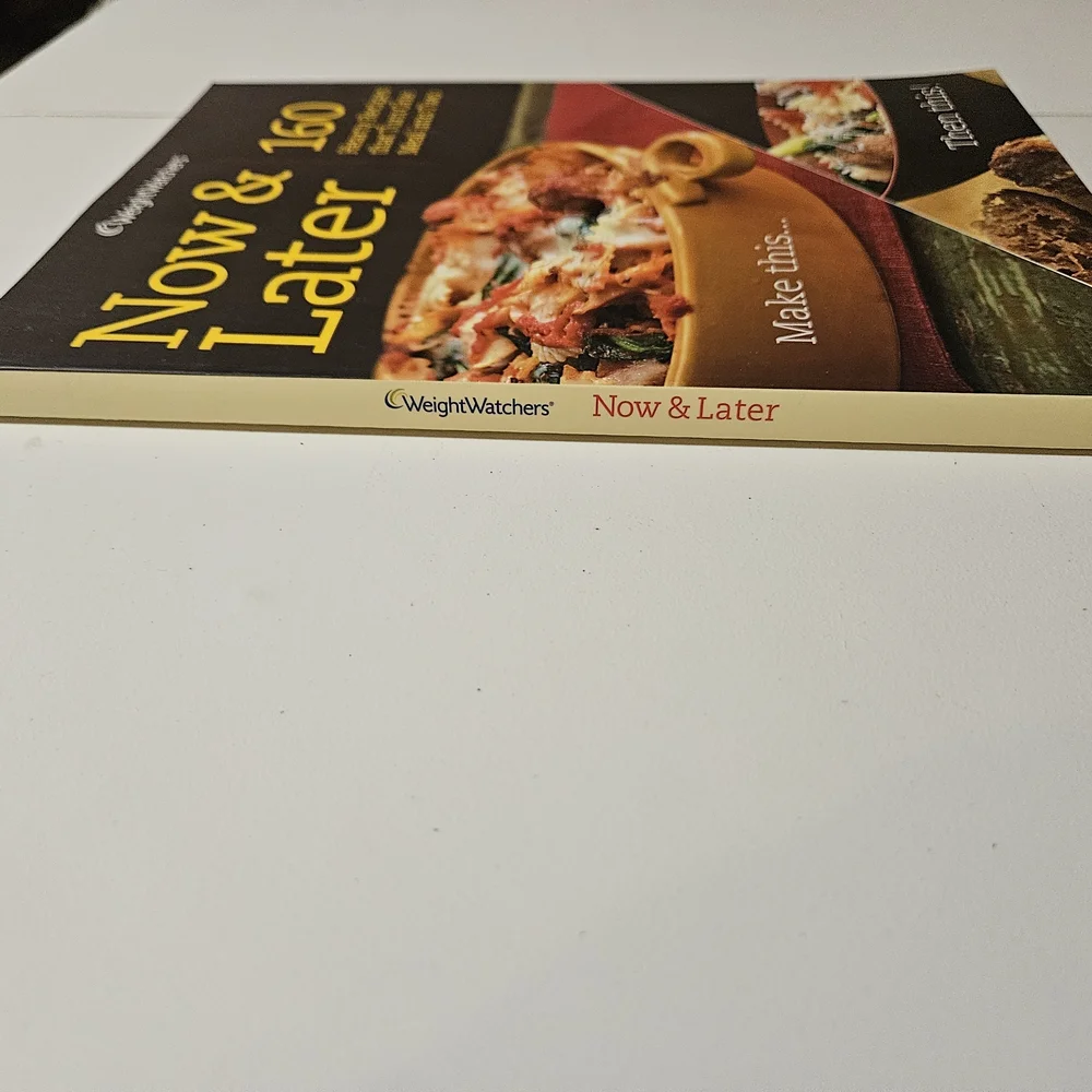 Weight Watchers Now & Later Cookbook - Yellow and Red Cover